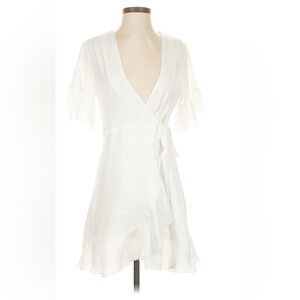 Show Me Your MuMu White Wrap Dress